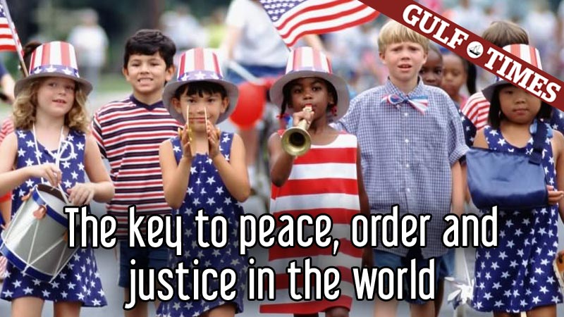 The key to peace, order and justice in the world