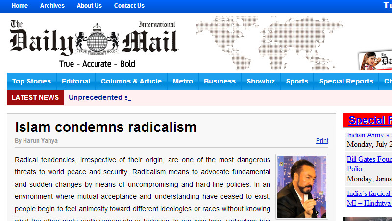 Islam condemns radicalism || Daily Mail