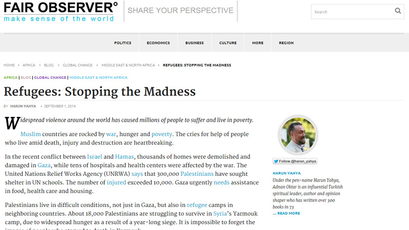 Refugees: Stopping the Madness || Fair Observer