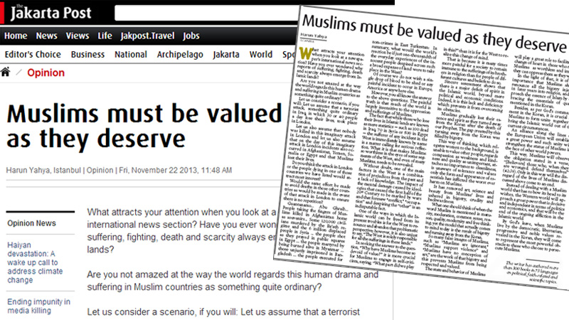 Müslümanlar Hak Ettiği Değeri Görmeli || The Jakarta Post