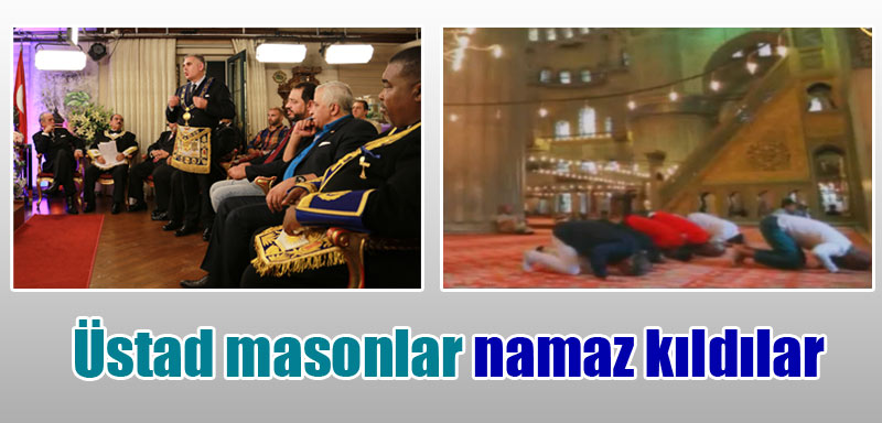 Sayın Adnan Oktar’ın üstad mason misafirleri Sultan Ahmet Camiinde namaz kıldılar.	  