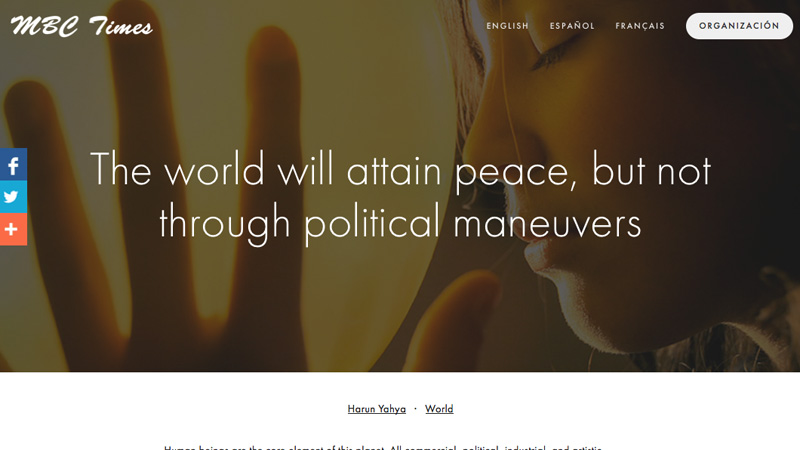 Barış dünyaya hakim olacak ama politik manevralar yoluyla değil || MBC Times