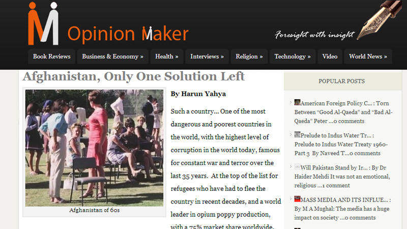 Afghanistan, Only One Solution Left || Opinion Maker