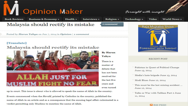 Malezya hatasından dönmeli || Opinion Maker