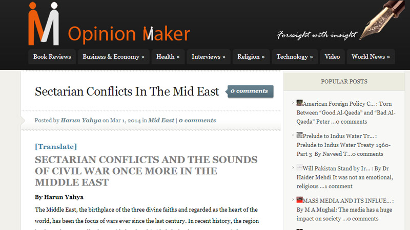 Ortadoğu'da bir kez daha Mezhep Çatışmaları ve İç Savaş Sesleri || Opinion Maker