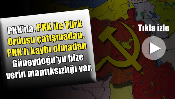 PKK'da, PKK ile Türk Ordusu çatışmadan, PKK'lı kaybı olmadan Güneydoğu'yu bize verin mantıksızlığı var.
