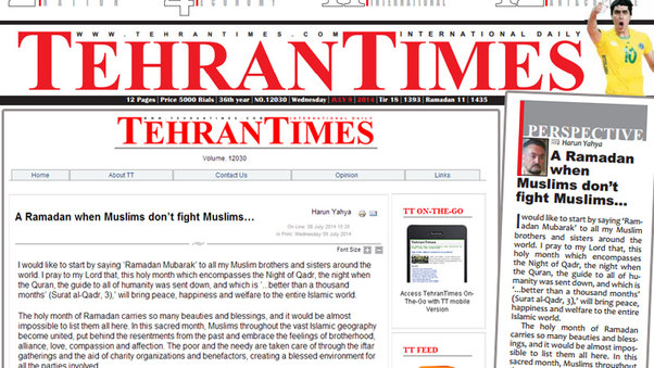 A Ramadan when Muslims don’t fight Muslims… || Tehran Times