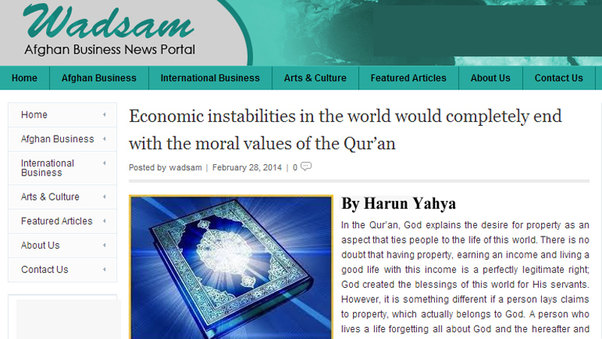 Dünya’daki Ekonomik İstikrarsızlıklar Kuran Ahlakı’nın Yaşanmasıyla Kesin olarak Son bulur || Wadsam Afghan Business