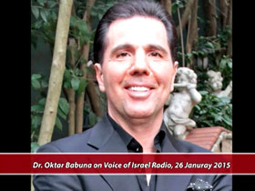 Dr. Oktar Babuna on the Voice of Israel Radio, 26 January 2015