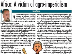Africa: A victim of agro-imperialism