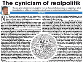 The cynicism of realpolitik