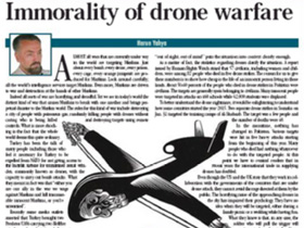 Immorality of drone warfare