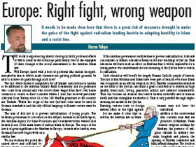 Europe: Right fight, wrong weapon