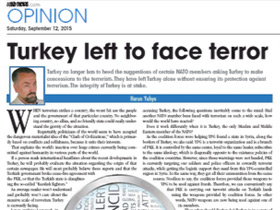 Terör ile baş başa bırakılmış ülke Türkiye
