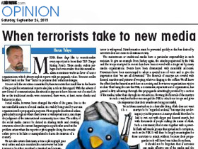 الإعلام، وسائل التّواصل الاجتماعي والإرهاب