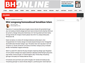 Misi songsang homoseksual lemahkan Islam