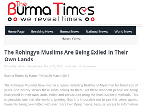 Rohingya Müslümanları Kendi Yurtlarında Sürgün Edi
