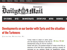 Developments on our border with Syria and the situation of the Turkmens