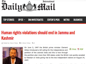 Human rights violations should end in Jammu and Kashmir