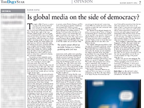 Uluslararası medya demokrasinin yanında olmalı