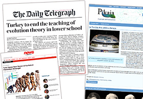 Dünya basınında "Adnan Oktar evrim teorisine karşı yürüttüğü mücadeleyi kazandı" haberleri