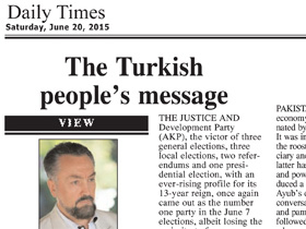 The Turkish people’s message