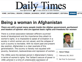 Being a woman in Afghanistan