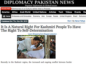 It Is A Natural Right For Kashmiri People To Have The Right To Self-Determination