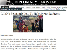It Is No Economic Loss To Help Syrian Refugees
