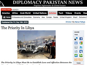 Libya’da Öncelik Bloklar Arası Sevgi ve Şefkat Tesisi Olmalı; Devamında Uzlaşı Doğal Olarak Gelir