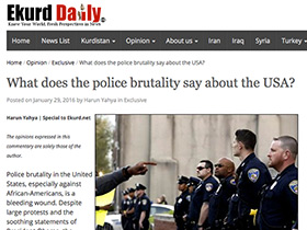 What does the police brutality say about the USA?