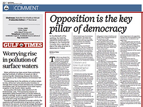 Opposition is the key pillar of democracy