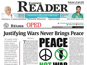 Rechtvaardiging van Oorlogen zal nooit Vrede breng