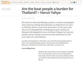 Are the boat people a burden for Thailand?
