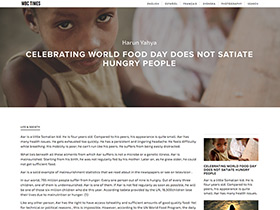 Celebrating World Food Day Does not Satiate Hungry People
