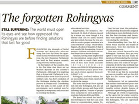 The forgotten Rohingyas