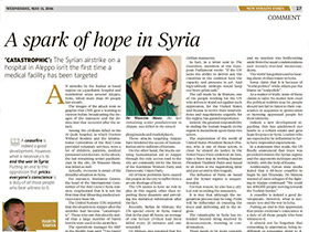 A spark of hope in Syria