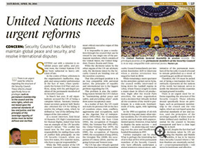 United Nations needs urgent reforms