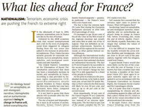 What lies ahead for France?
