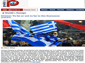 Yunanistan: “Euro Bölgesinde Olmak ya da Olmamak”