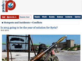Is 2015 going to be the year of solution for Syria?