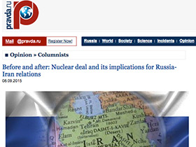Öncesi ve sonrası: Nükleer Anlaşma ve  bunun Rusya