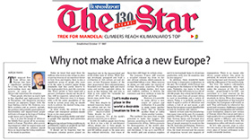 Why not make Africa a new Europe?