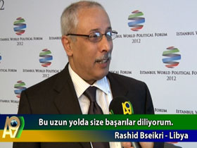 What did Rashid Bseikri, Libya say for A9 and Turkish Islamic Union?