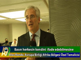 What did Alex Rondo, Special Representative of European Union of World of Africa say for A9 and Turkish Islamic Union? 