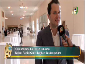 Saadet Partisi Genel Başkan Başdanışmanı Sn Muhammed Ali Fatih Erbakan'ın A9 TV Hakkındaki Görüşleri