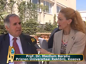 Prof. Dr. Mazllum Baraliu, Prizren Üniversitesi Rektörü, Kosova