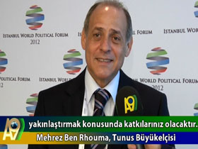Tunus Büyükelçisi Mehrez Ben Rhouma Türk İslam Birliği ve A9 için Ne Dedi?