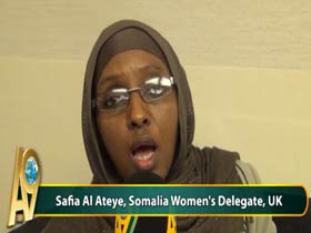 Somalili Kadınlar Temsilcisi, Safia Al Ateye / İngiltere