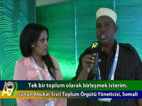 Somali Sivil Toplum Örgütü Yöneticisi Sultan Abukar, Türk İslam Birliği ve A9 için Ne Dedi?